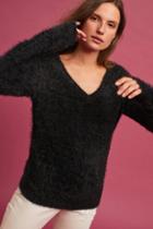 Relais Eyelash V-neck Pullover