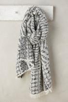 Anthropologie Herringbone Chevron Scarf
