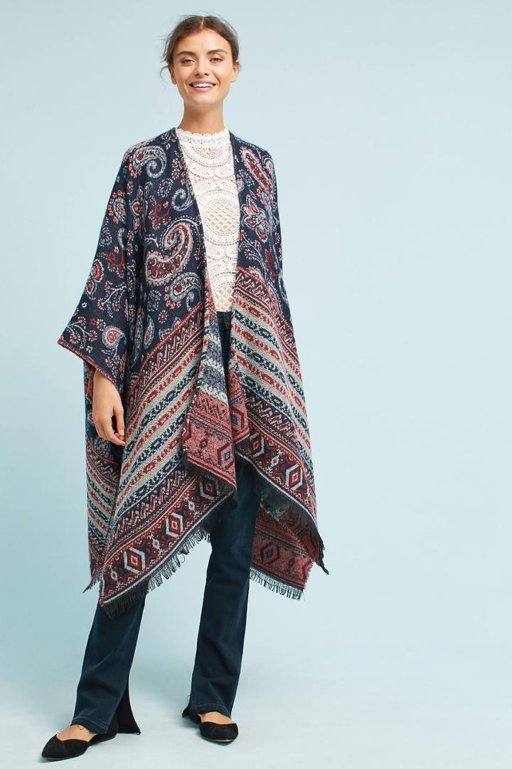 Anthropologie Cozy Paisley Kimono