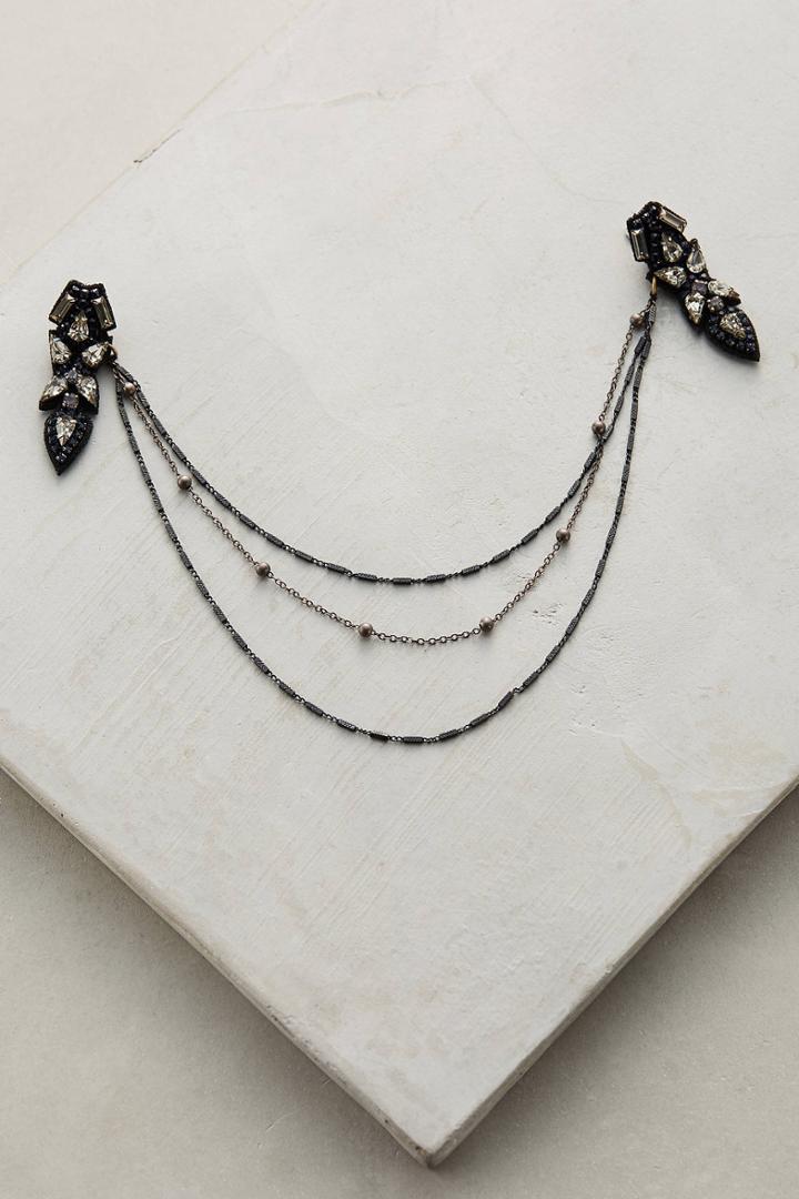 Deepa Olya Embellished Draped Hair Clip