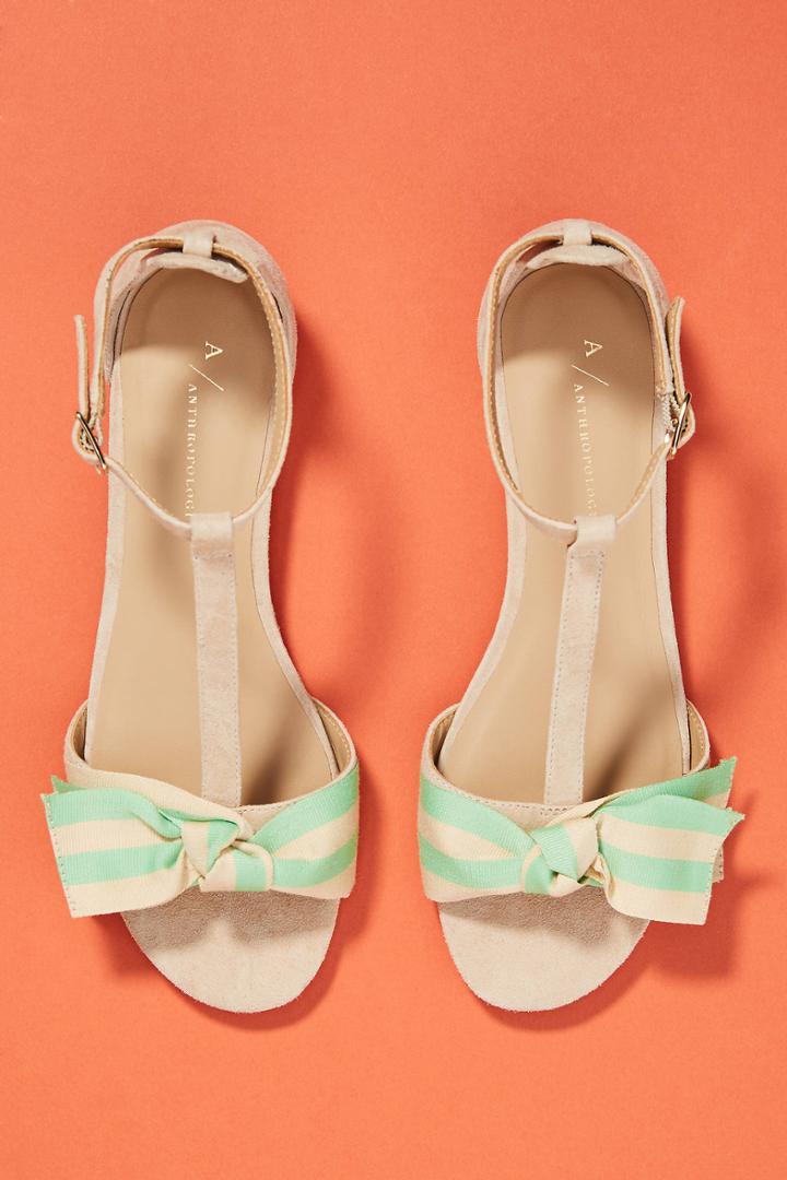 Anthropologie Elenore T-strap Sandals