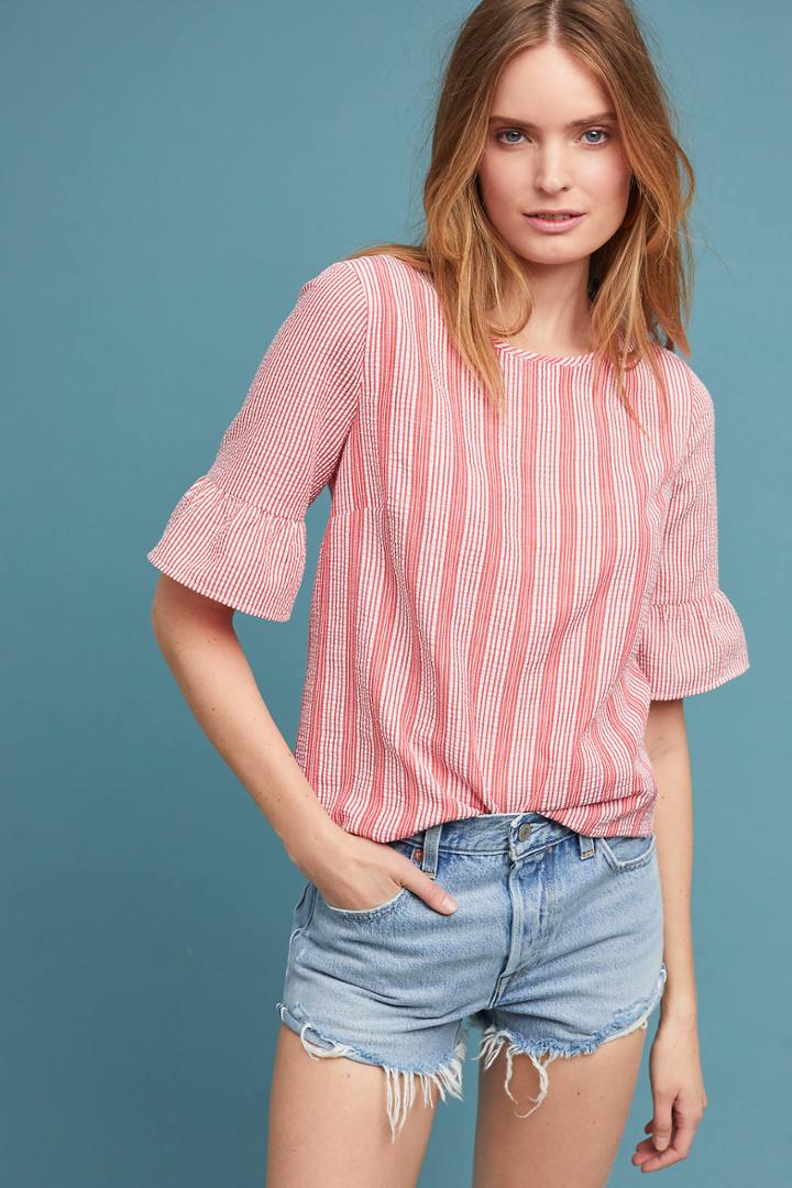 Anthropologie Viana Bell-sleeved Top