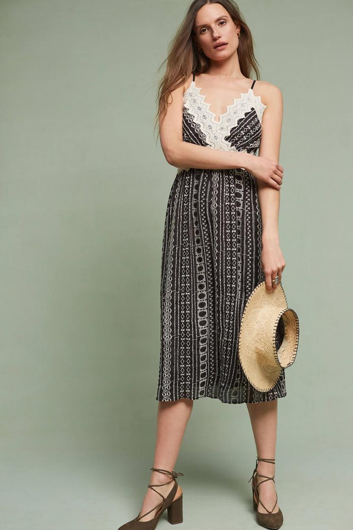 Eri + Ali Delphine Lace Slip Dress