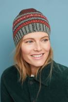 Anthropologie Festive Fair Isle Beanie