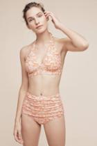 Swim By Anthropologie Ruched High-rise Swim Bottoms