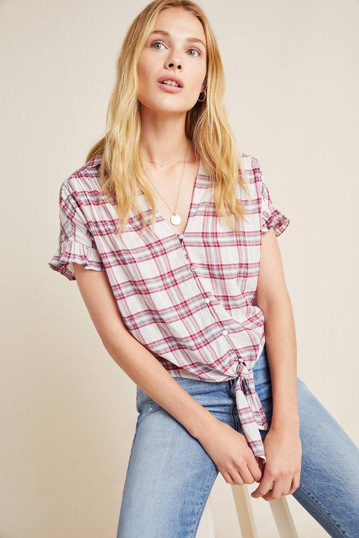 Paige Kieran Plaid Top