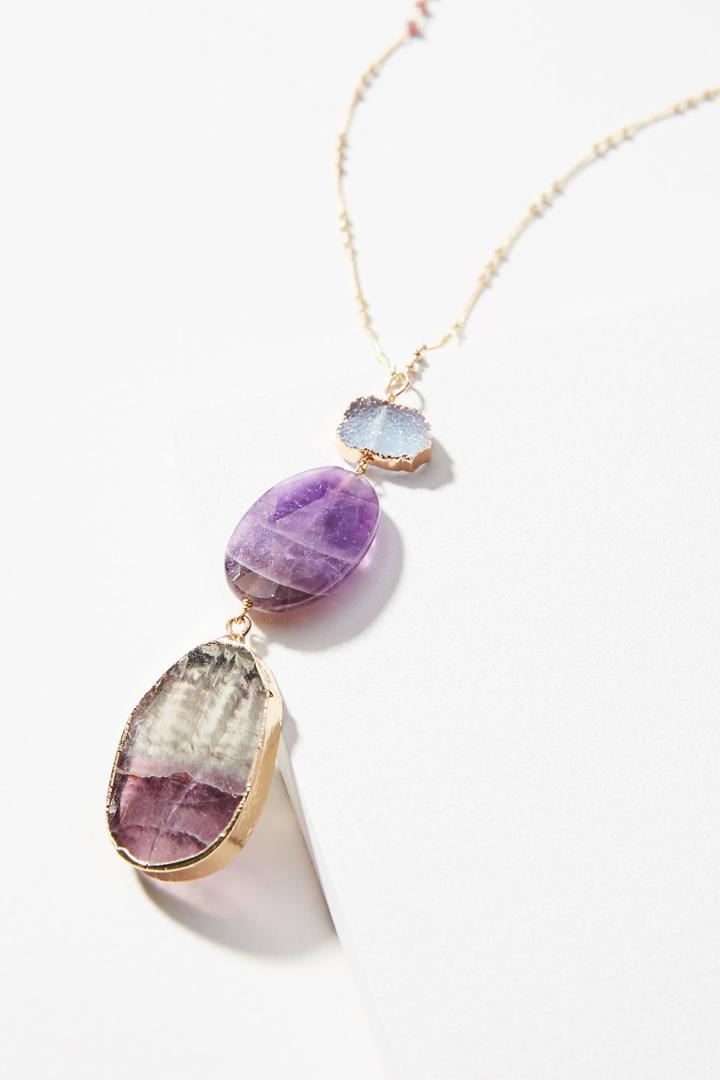 Serefina Glistening Amethyst Pendant Necklace