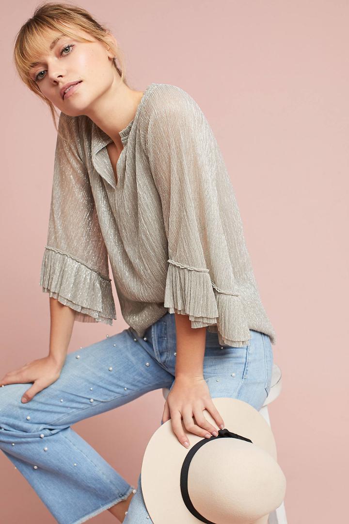 Vanessa Virginia Aimee Metallic Top