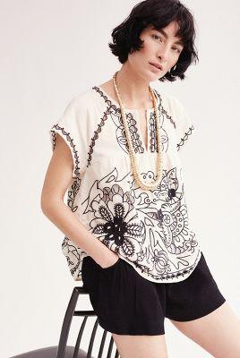 Vanessa Virginia Embroidered Rheya Tee