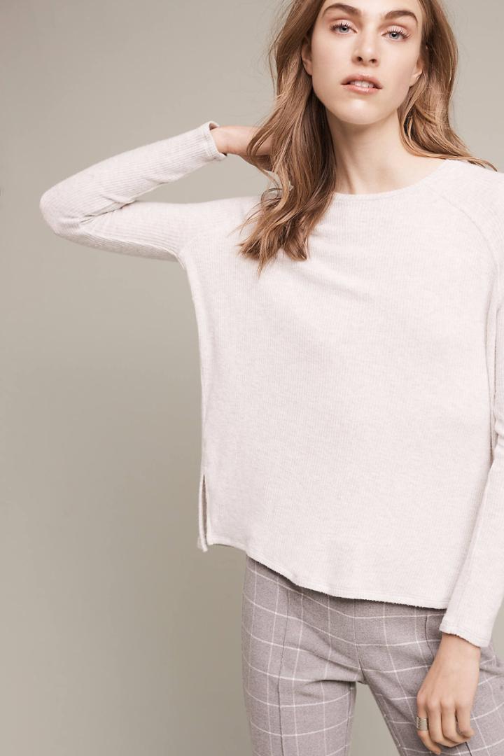 Velvet By Graham And Spencer Monnet Ribbed Top
