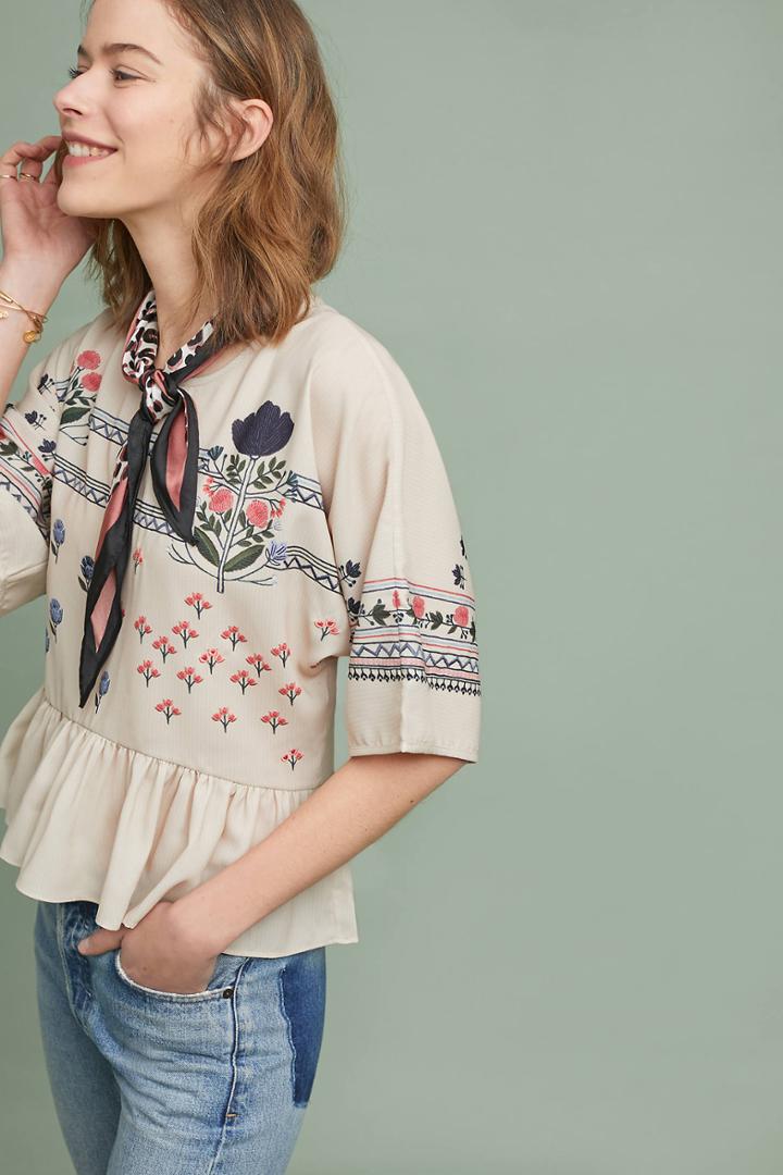 Sahil Kochhar Tinka Embroidered Top