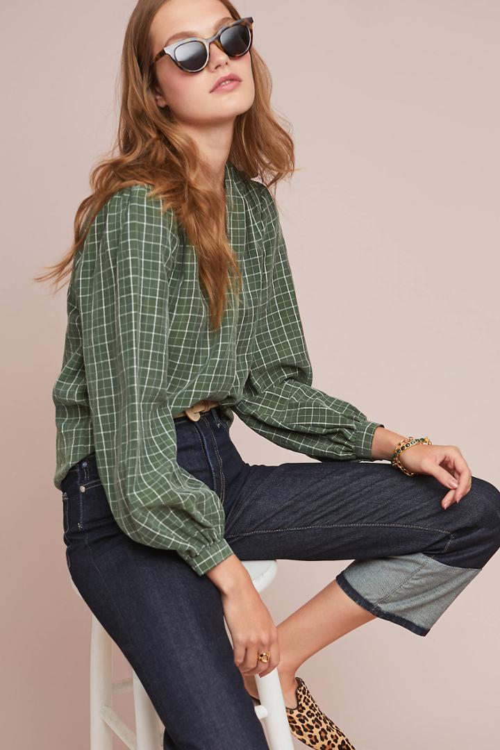 Anthropologie Marion Plaid Shirt