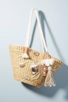 Vineet Bahl Frostum Embellished Straw Tote Bag