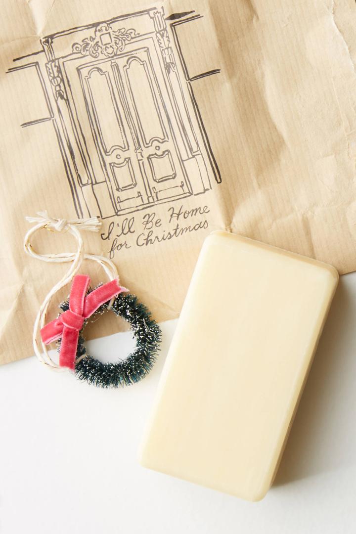 Anthropologie Festive Wreath Bar Soap