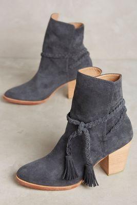 Huma Blanco Braided Suede Booties