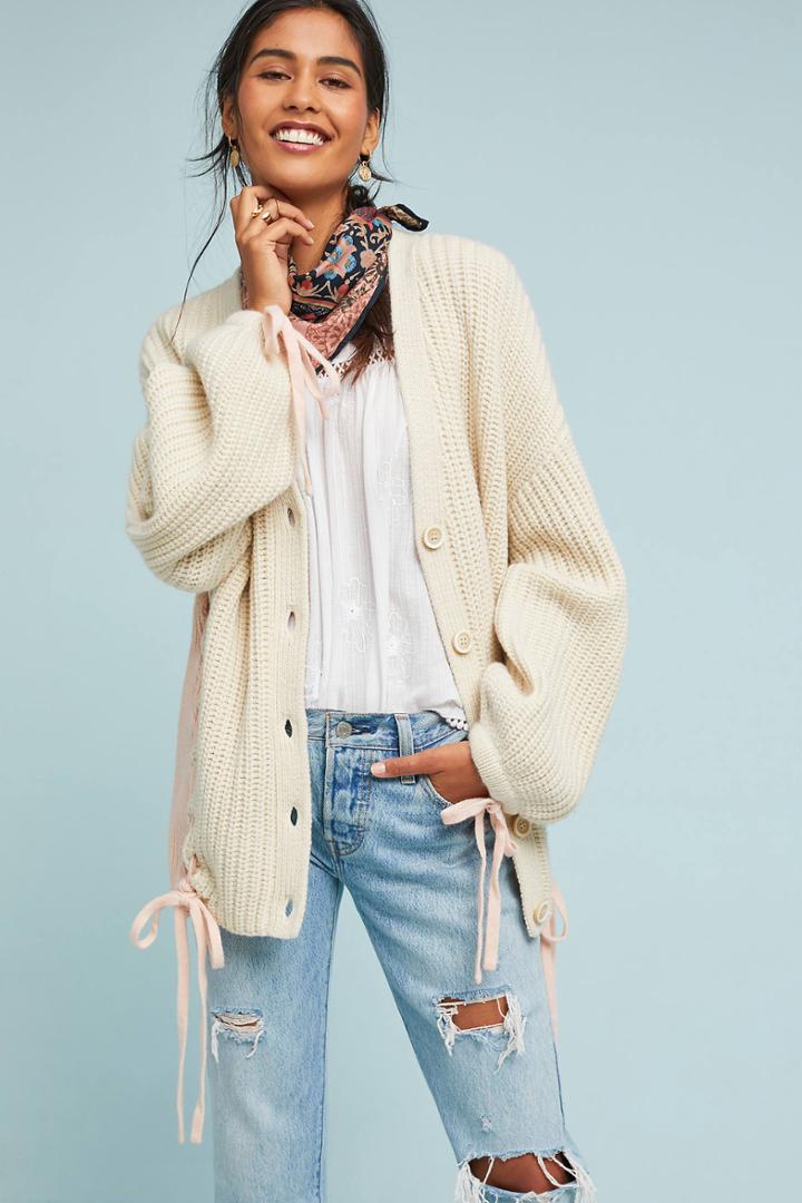 Tabula Rasa Lace-up Cardigan