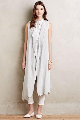 Jakett Draped Suede Vest