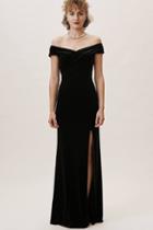 Aidan Mattox Farley Velvet Wedding Guest Dress