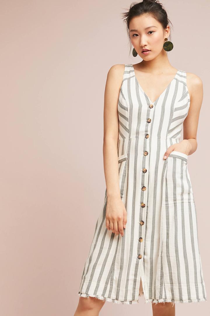 Maeve Nantes Textured Shirtdress