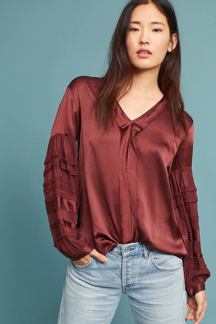 Love Sam Julie Silk Blouse