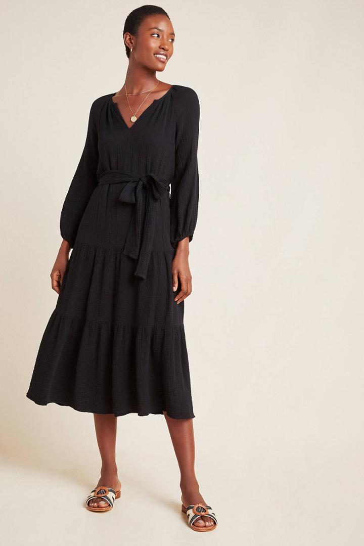 Velvet By Graham & Spencer Samara Textured Midi Dress