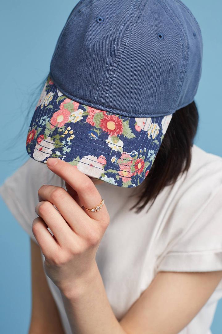 Anthropologie Blossom Baseball Cap