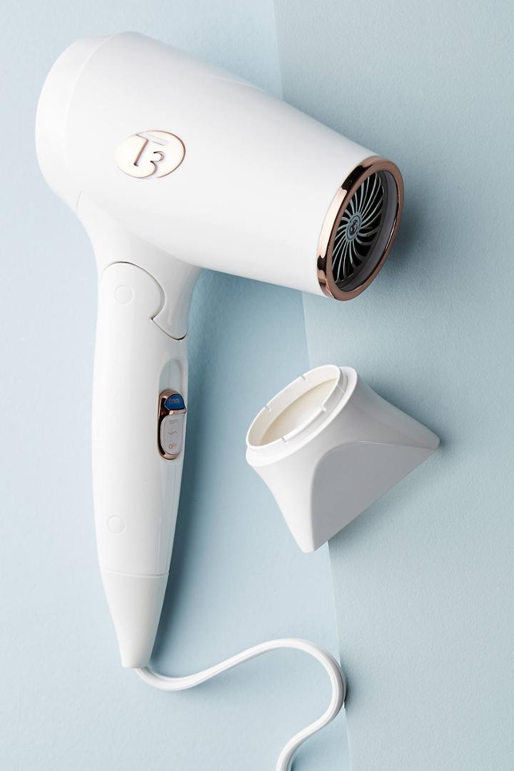 T3 Featherweight Compact Folding Hair Dryer With Dual Voltage