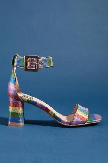 Bibi Lou Rainbow Block Heels
