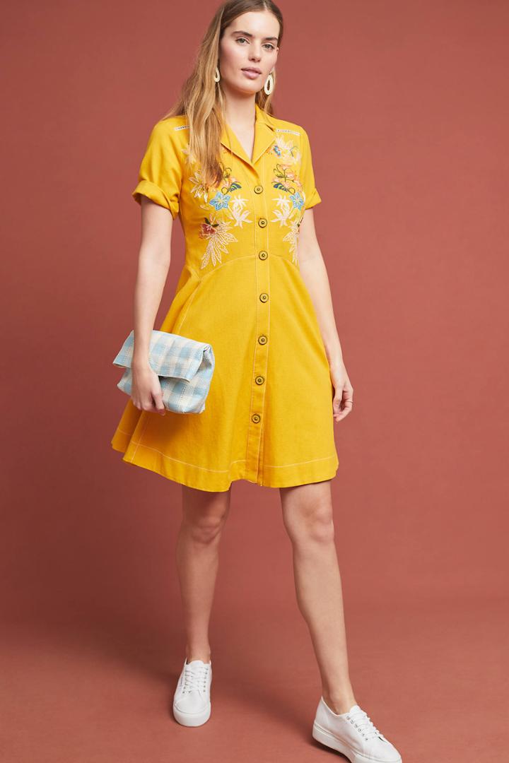 Maeve Varadero Collared Shirtdress