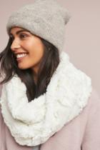 Anthropologie Crushed Faux Fur Cowl Scarf