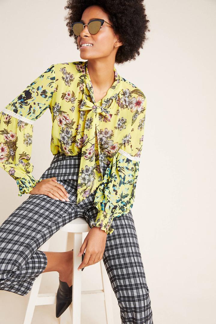 Vineet Bahl Mindy Tie-neck Blouse