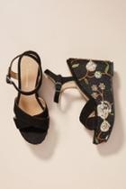 Saint G Embellished Wedge Sandals