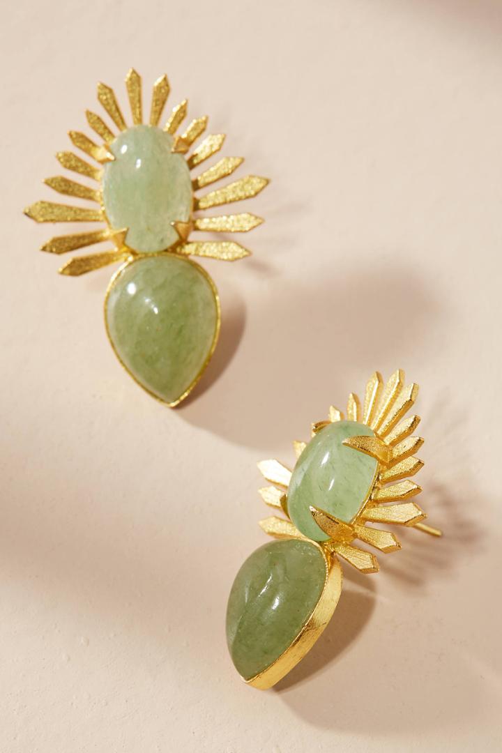 Anthropologie Oriel Spiked Drop Earrings