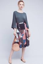 Maeve Cubist Knit Midi Skirt