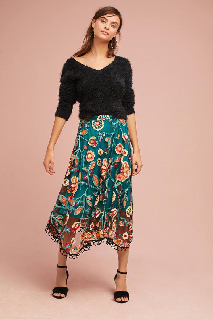Eva Franco Soleil Floral Skirt
