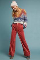 Pilcro And The Letterpress Pilcro High-rise Corduroy Wide-leg Jeans