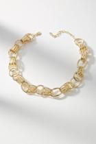 Anthropologie Interlocking Chain Necklace