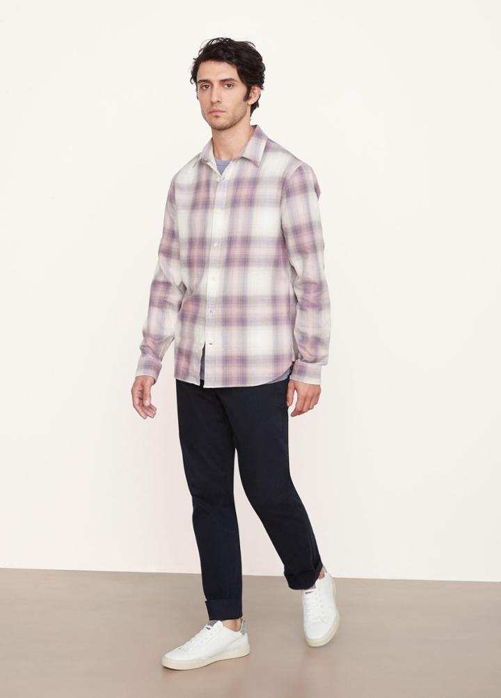 Vince Redondo Plaid Long Sleeve Shirt