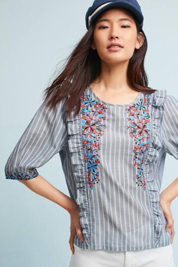 One.september Jayden Embroidered Top