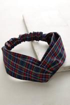 Dauphines Of New York Blaire Plaid Turban Headband