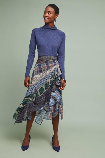 Byron Lars Bryon Lars Patchwork Plaid Skirt