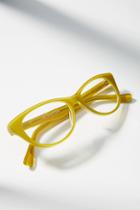 Anthropologie Chartreuse Reading Glasses