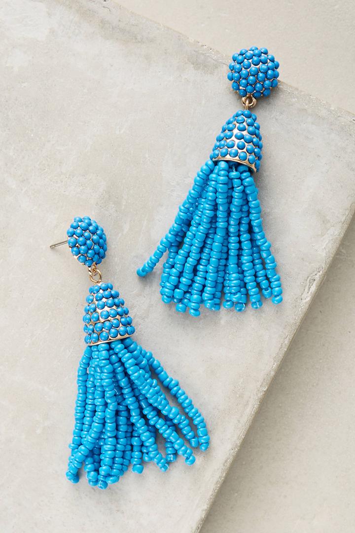 Anthropologie Atmosphere Tassel Drop Earrings