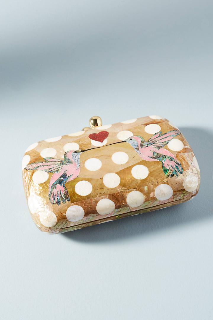 Serpui Marie Hummingbird Clutch