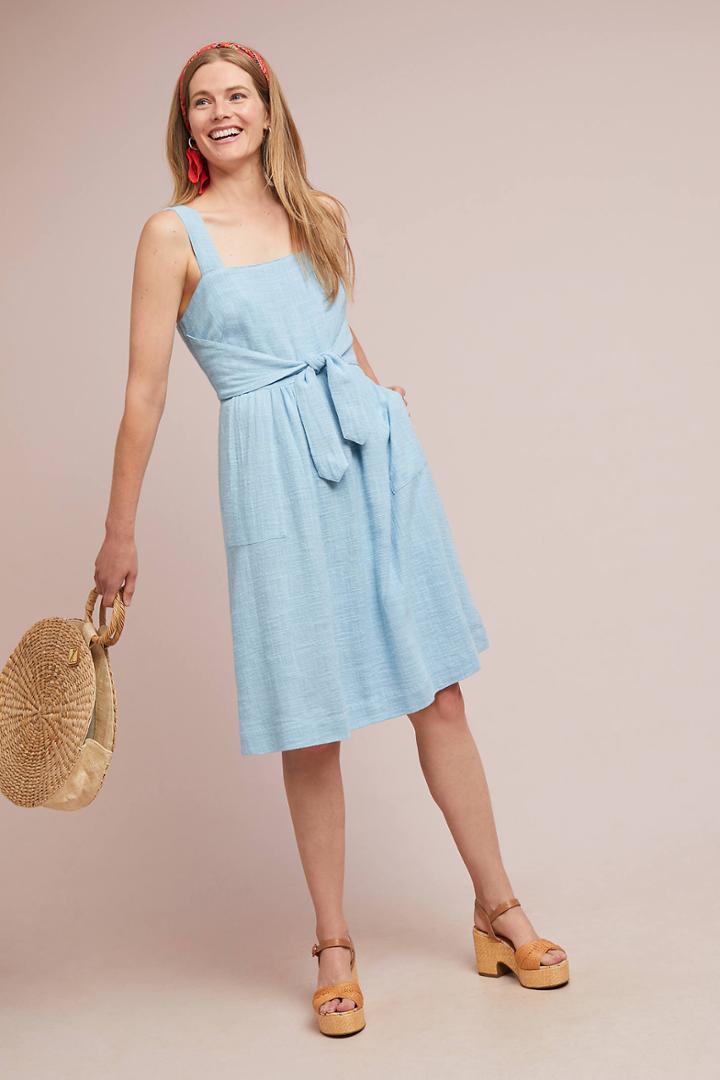 Meadow Rue Ingalls Front-tie Dress