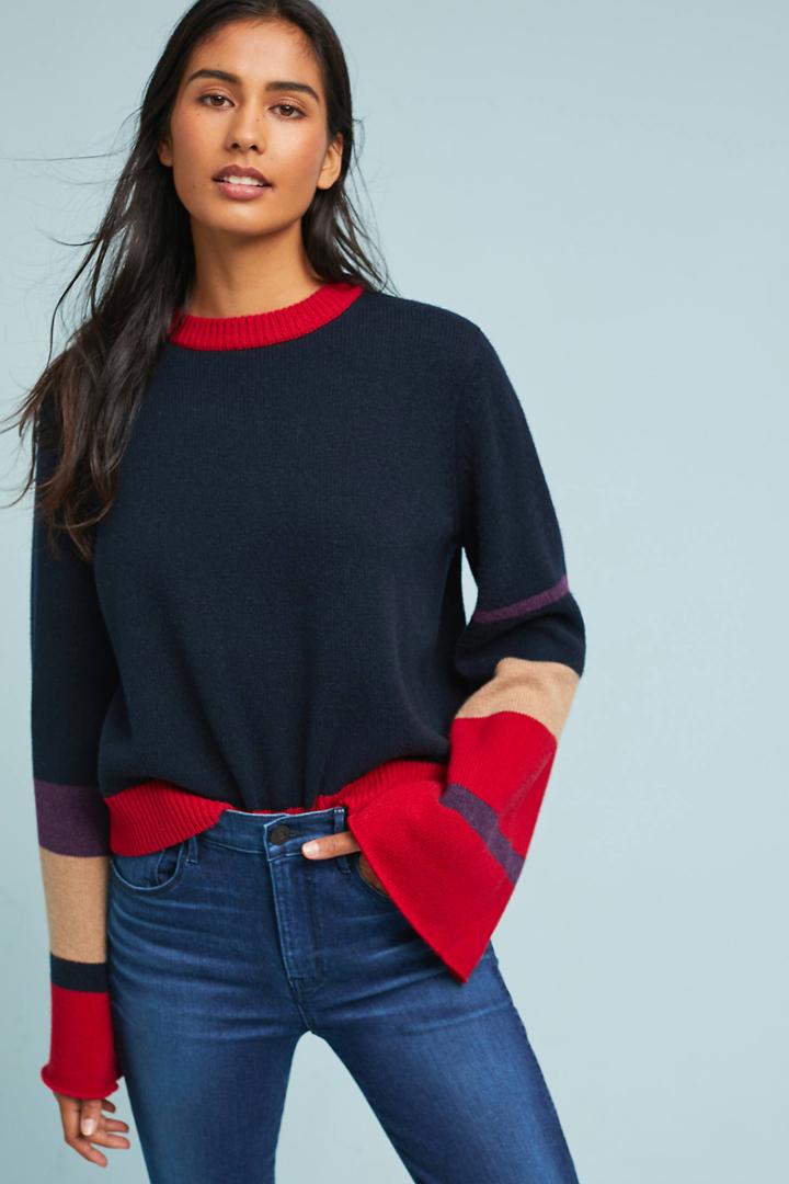 Demylee Admandine Colorblocked Wool Sweater