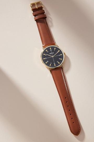 Anthropologie Breda Brown Belmont Watch