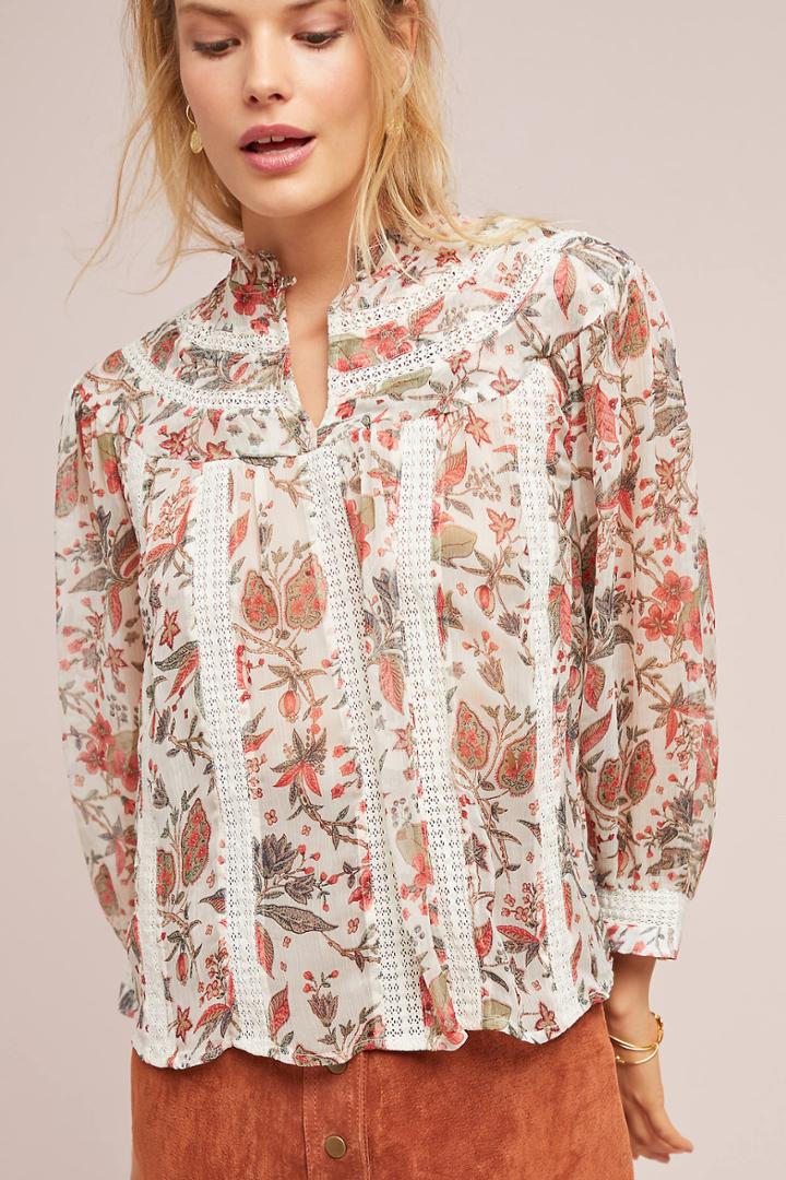 Featherbone Floral Elena Blouse