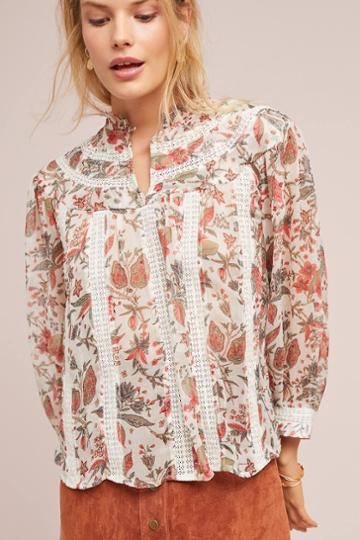 Featherbone Floral Elena Blouse
