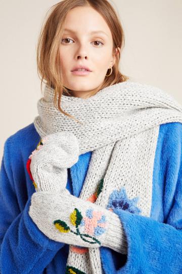 Nathalie Lete Embroidered Mittens